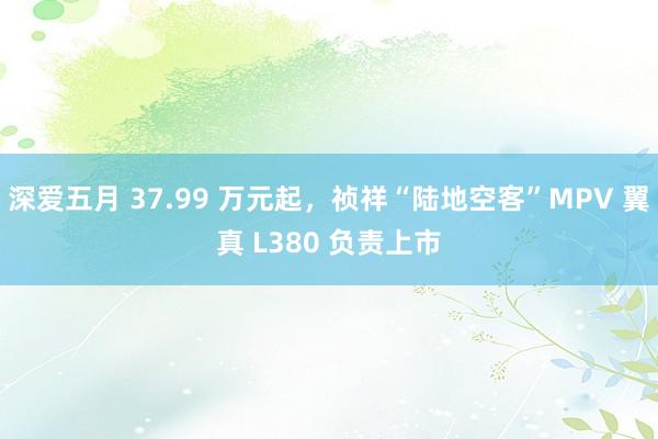 深爱五月 37.99 万元起，祯祥“陆地空客”MPV 翼真 L380 负责上市